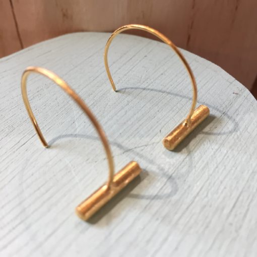 Øreringe i guld , "Sunshine" Dansk design fra -by Nina Skat