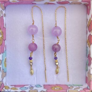 Øreringe, Purple rain, Sælges enkeltvis