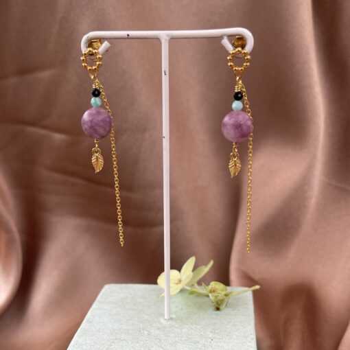 Øreringe, Purple jade