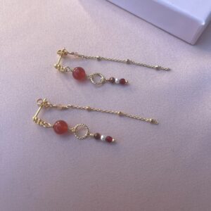 Ørering, Falling in love, Karneol, Sælges enkeltvis.