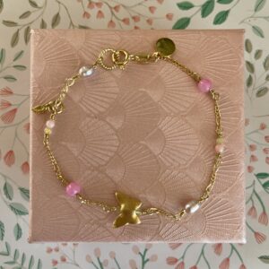 Armbånd, Pink butterfly