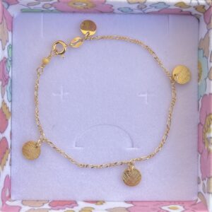 Armbånd, Coins of Hope, med figarokæde