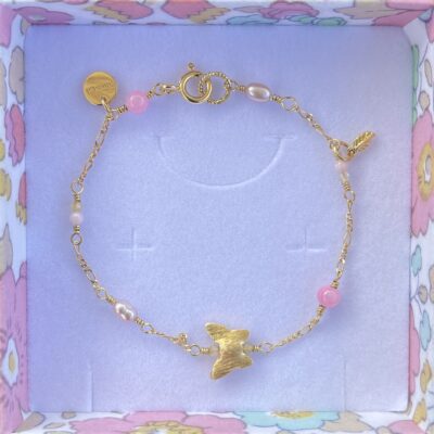 Armbånd, Pink butterfly