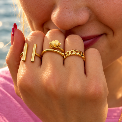 Ring, Lotus Flower og Sunshine ring