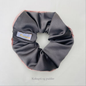 Koksgrå og pudder -Scrunchie