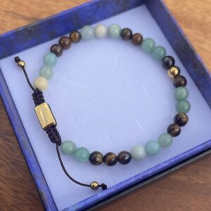 Armbånd med stenperler, Neptun