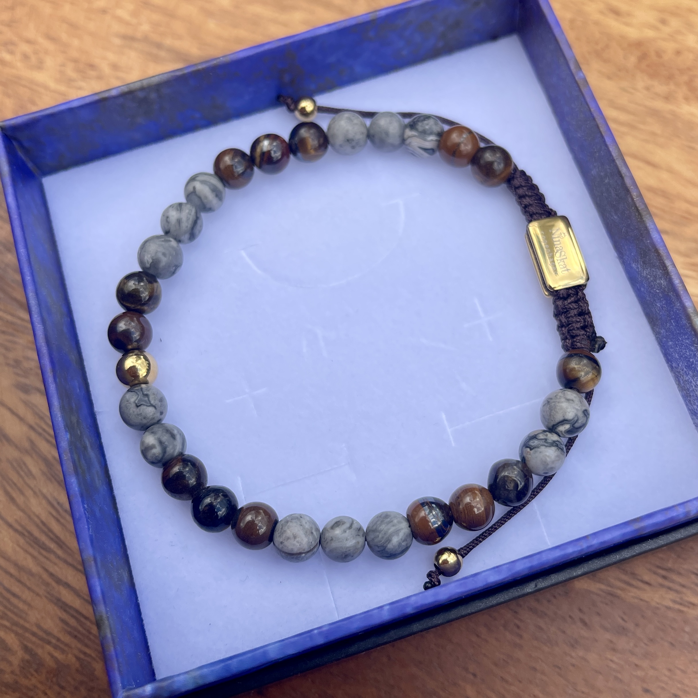 Armbånd, Castor – Tigerøje & Jaspis