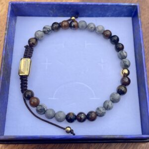 Armbånd, Castor – Tigerøje & Jaspis