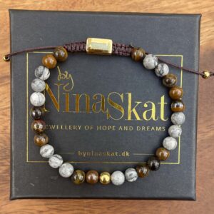 Armbånd, Castor – Tigerøje & Jaspis