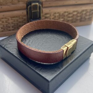 Armbånd læder, Cognac