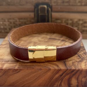Armbånd læder, Cognac