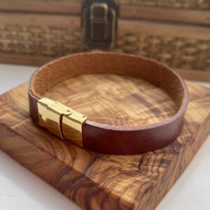 Armbånd læder, Cognac