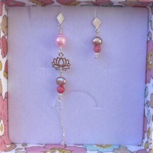 Øreringe, Sæt med Lotus og Pink