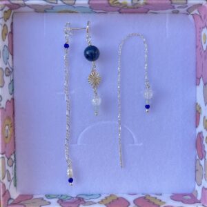 Øreringe, sæt med Falling in love, Marine og Dangles