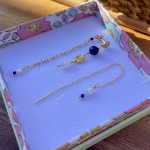 Øreringe, sæt med Falling in love, Marine og Dangles