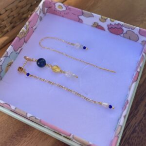 Øreringe, sæt med Falling in love, Marine og Dangles