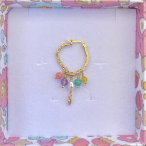 Design din helt egen Dharma hoop ørering i forgyldt sølv