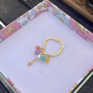 Design din helt egen Dharma hoop ørering i forgyldt sølv