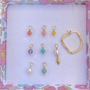 Design din helt egen Dharma hoop ørering i forgyldt sølv