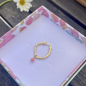 Design din helt egen Dharma hoop ørering i forgyldt sølv