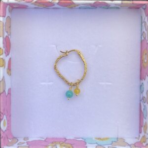 Design din helt egen Dharma hoop ørering i forgyldt sølv