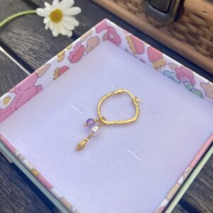 Design din helt egen Dharma hoop ørering i forgyldt sølv