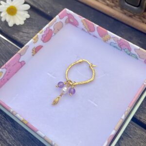 Design din helt egen Dharma hoop ørering i forgyldt sølv