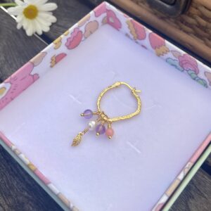 Design din helt egen Dharma hoop ørering i forgyldt sølv