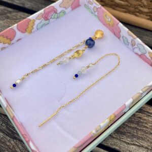 Øreringe, sæt med Falling in love, Marine og Dangles