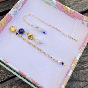 Øreringe, sæt med Falling in love, Marine og Dangles