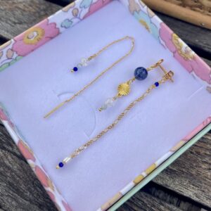 Øreringe, sæt med Falling in love, Marine og Dangles