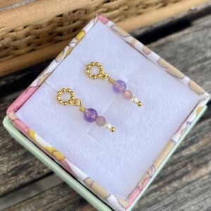 Ørering, Lavender, kort, Sælges enkeltvis