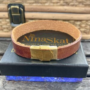 Armbånd læder, Cognac