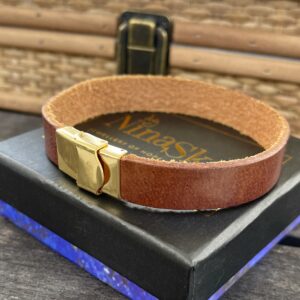 Armbånd læder, Cognac