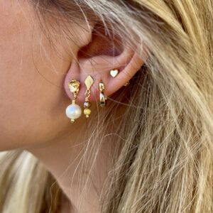 Ørering, Lotus pearl, short- Sælges enkeltvis