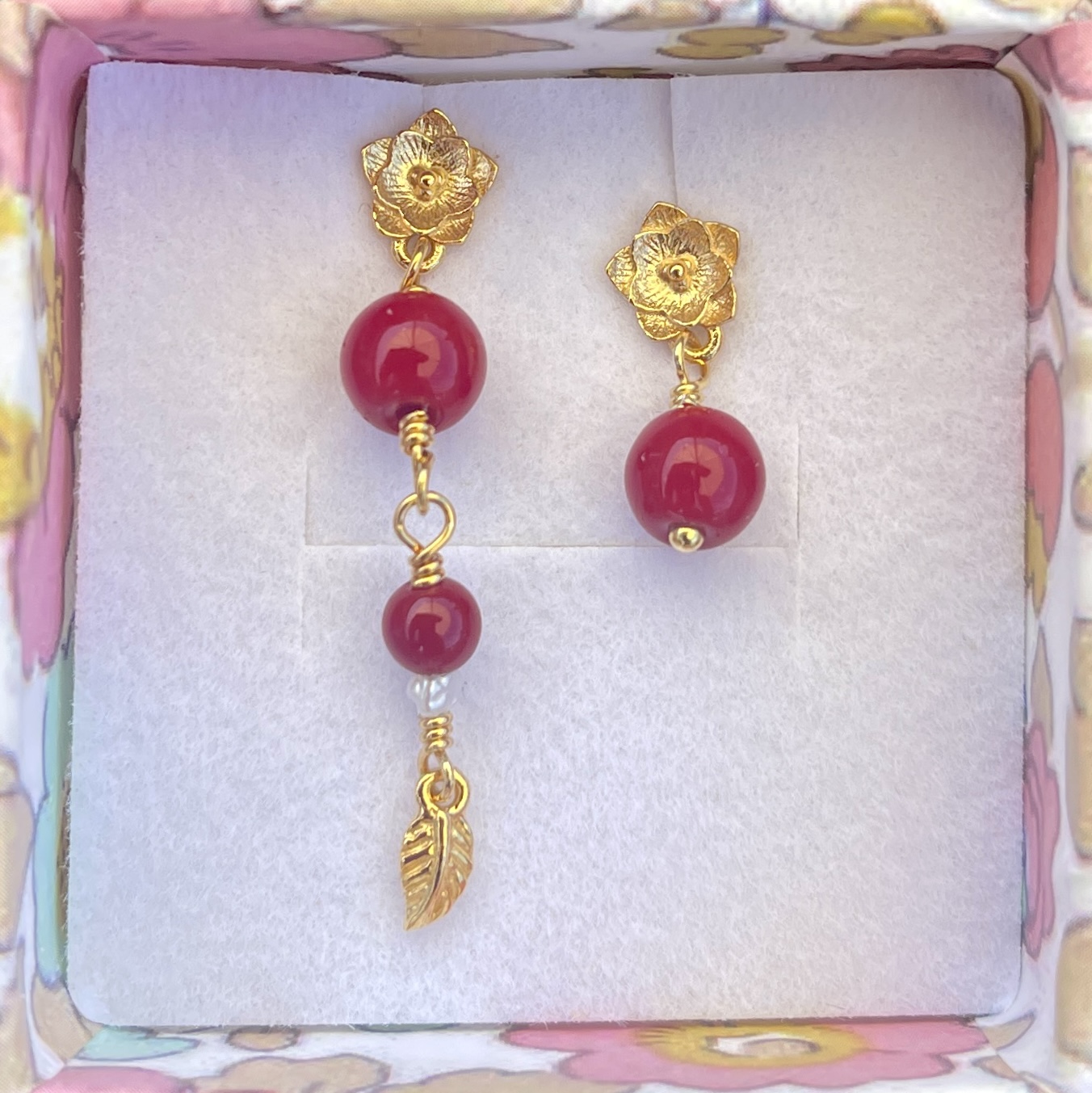 Sætpris øreringe, Lotus red og Lotus red, short