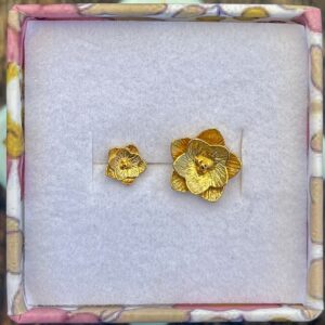 Øreringe, Lotus flower, - Sælges enkeltvis