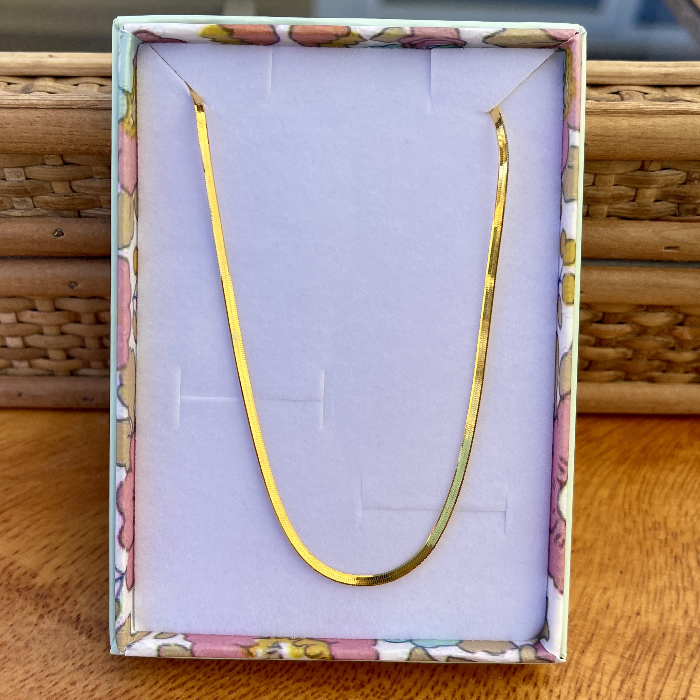 Halskæde, Snake flad 1,8mm