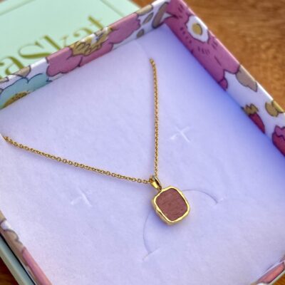 Halskæde, Rhodochrosit -rød