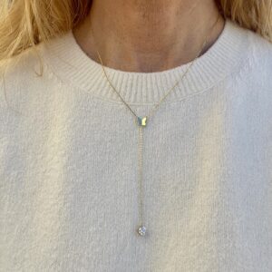 Halskæde, butterfly diamond