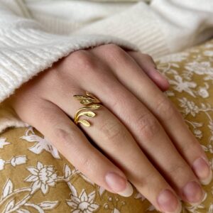 Ring, Leaf Elegance