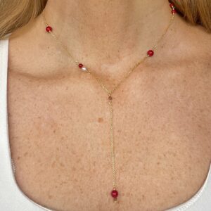 Halskæde, My Island, red Y-kæde