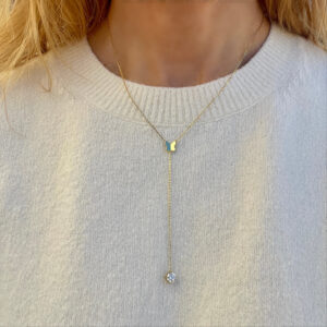 Halskæde, butterfly diamond