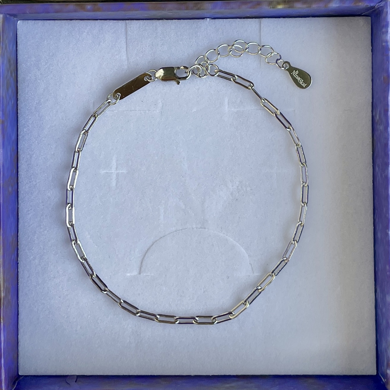 Armbånd Paper clips, ekstra tykt 18K forgyldt sterlingsølv og rhodineret sterlingsølv