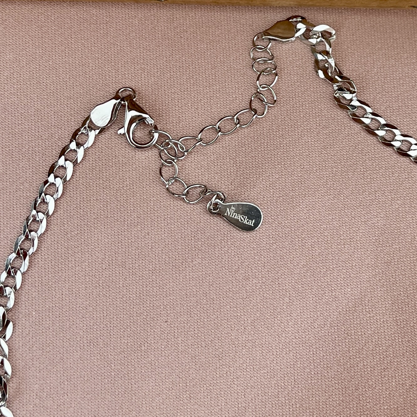 Halskæde, Cuban, ekstra tykt 18K forgyldt sterlingsølv og rhodineret sterlingsølv