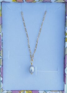 Halskæde, Mini Morning glory grey