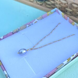 Halskæde, Mini Morning glory grey