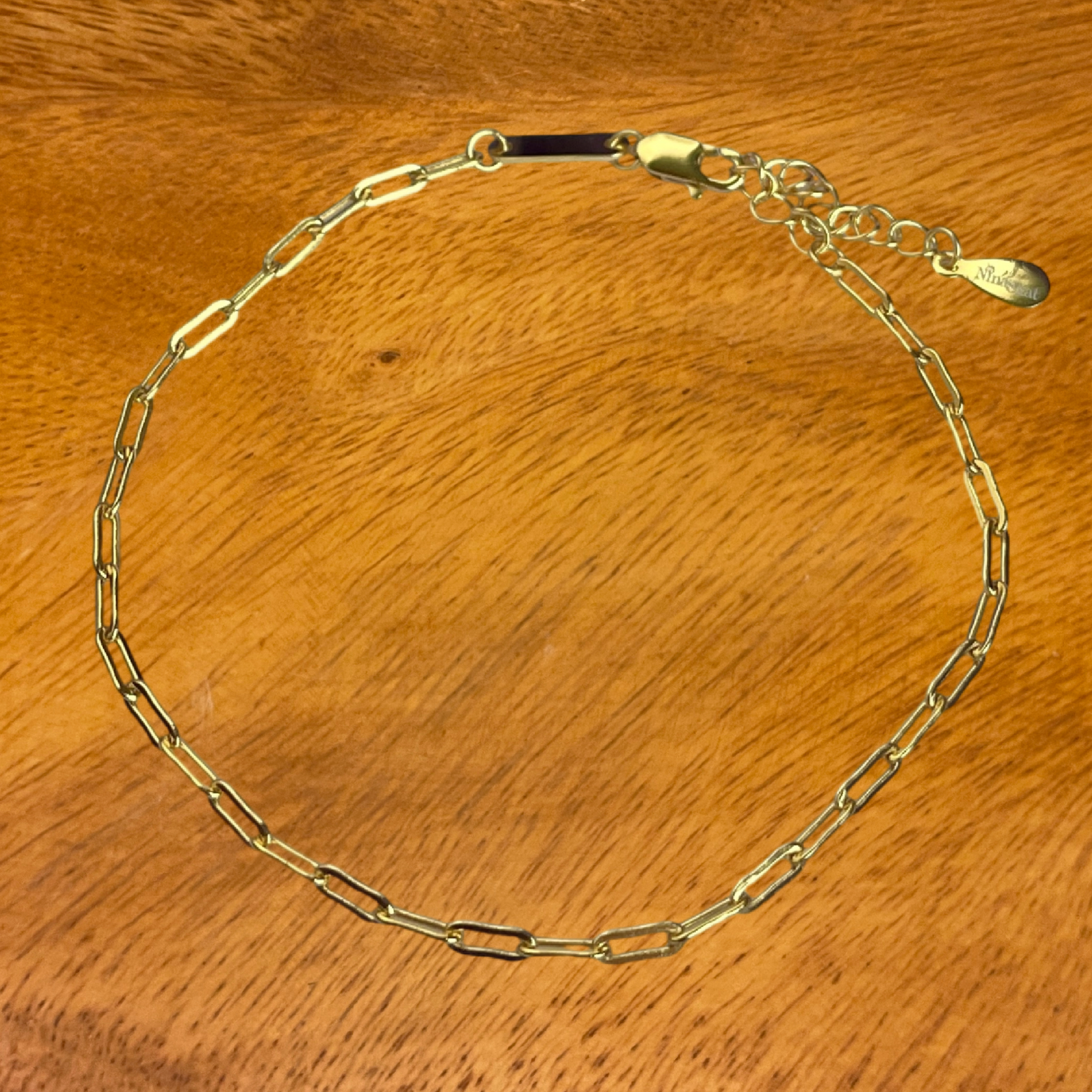 Armbånd Paper clips, ekstra tykt 18K forgyldt sterlingsølv og rhodineret sterlingsølv