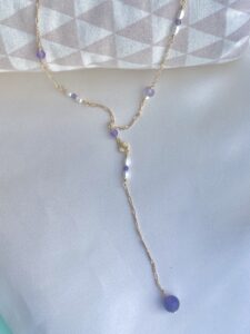 Halskæde, Lavender, Y-kæde