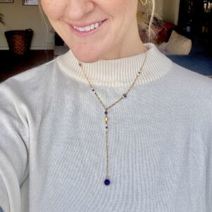 Halskæde, Lavender, Y-kæde